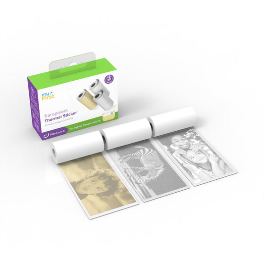 Thermal Sticker Transparent Gold Silver for myFirst Camera Insta 20/Insta 2/Insta Wi